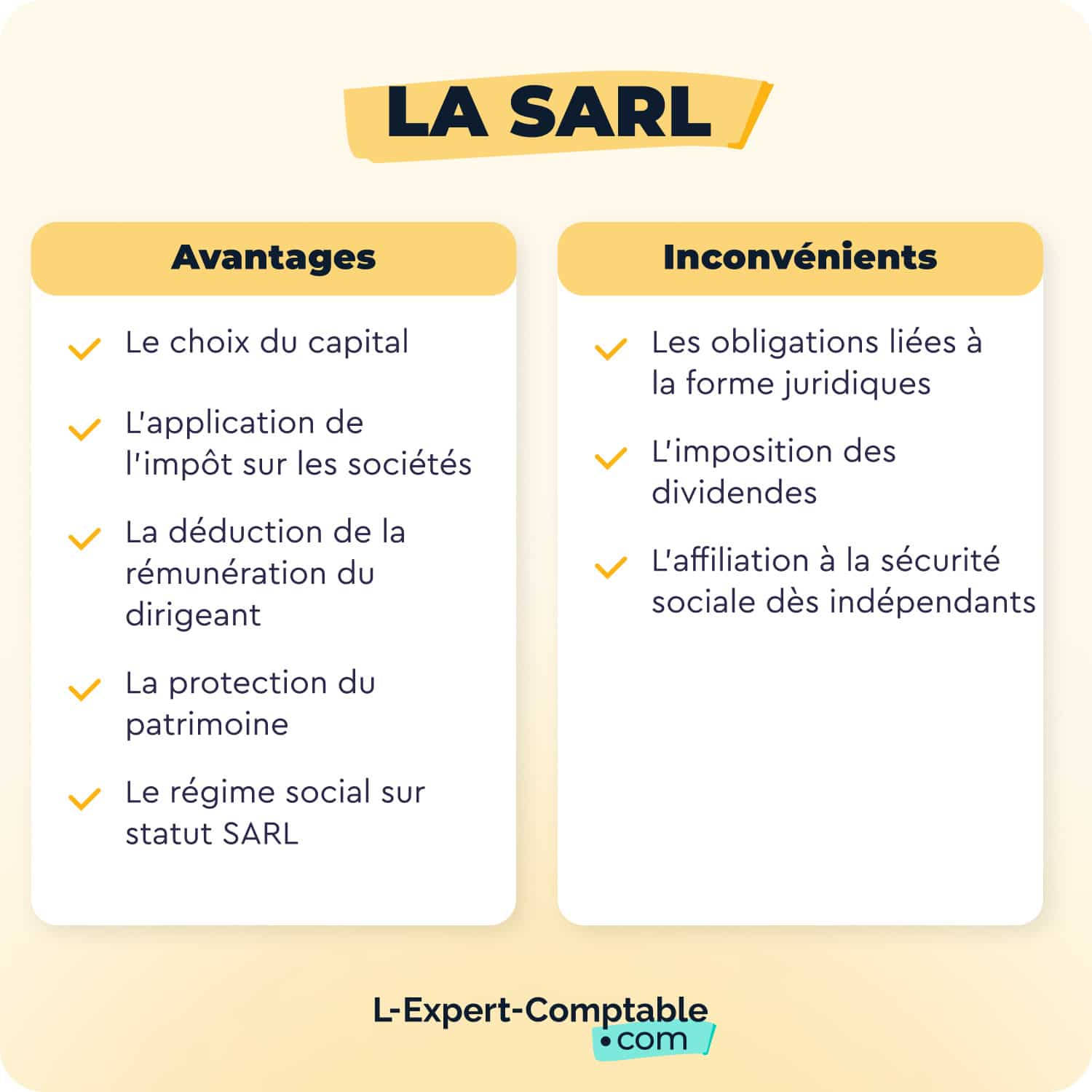 Avantages et inconvénients de la SARL