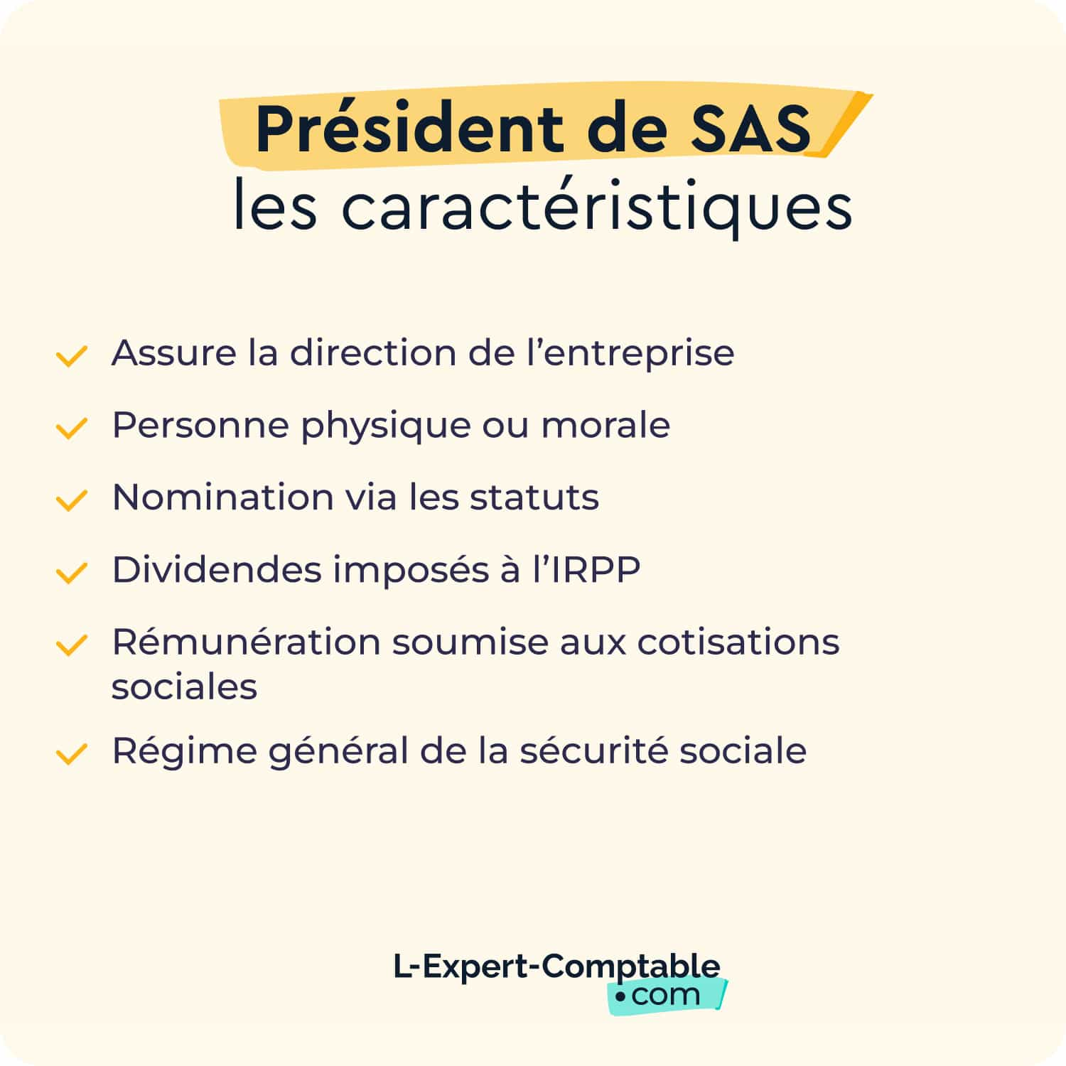 Président SASU