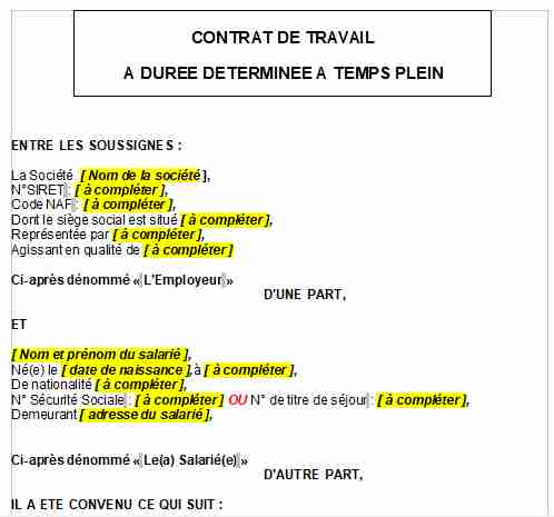 CDD de remplacement dans l'attente de l'arrivée d'un salarié embauché sous CDI