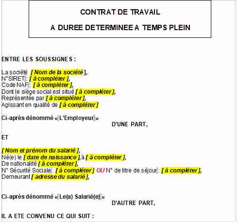 CDD pour commande exceptionnelle à l'exportation