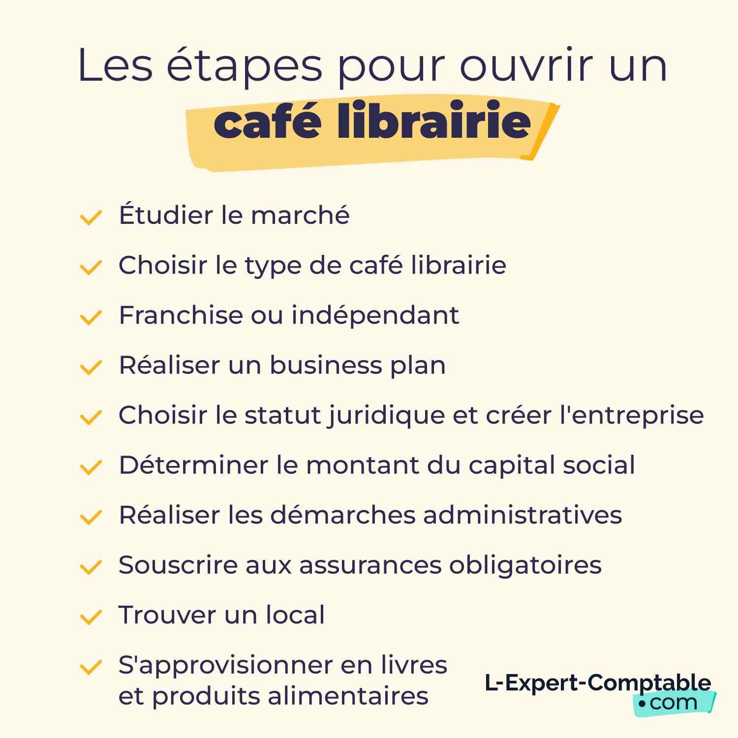 Les étapes pour ouvrir un café librairie