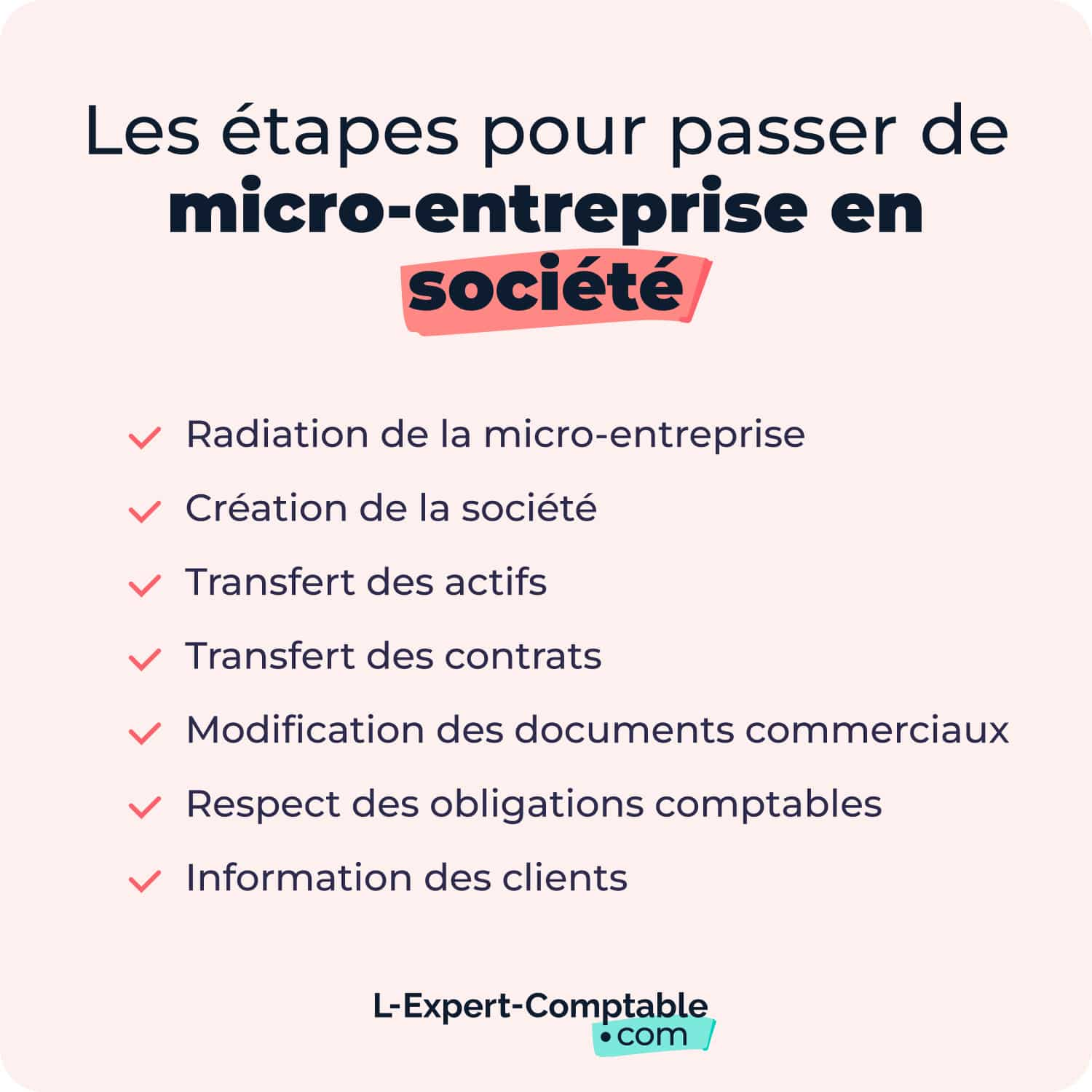 Les étapes pour passer de micro-entreprise à société