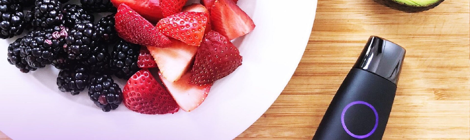 Fruit bowl next to Lumen's device