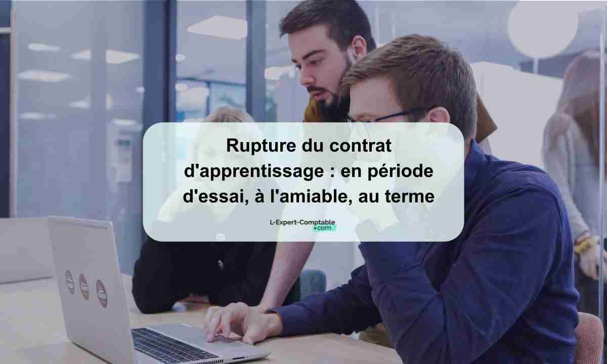 Rupture du contrat d'apprentissage en période d'essai, à l'amiable, au terme