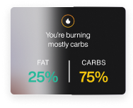 Track your carb and fat burn