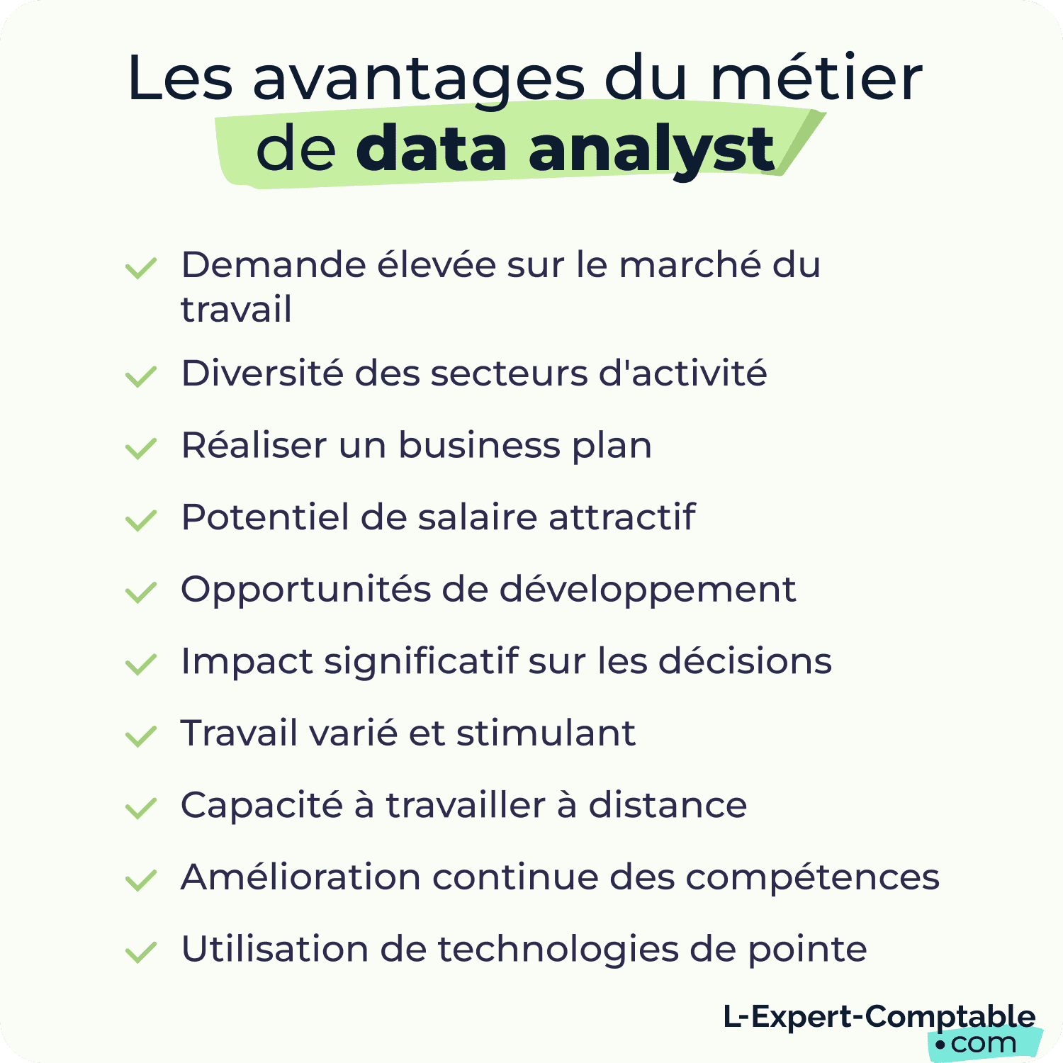 Les avantages du métier de data analyst