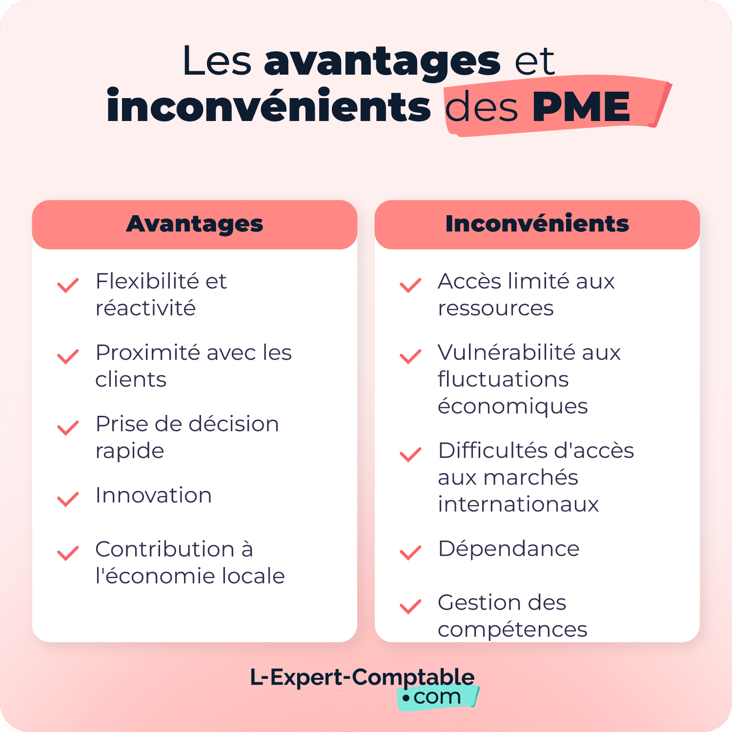 Les avantages et inconvévients des PME